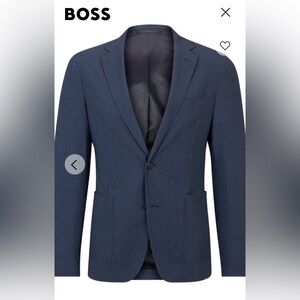 SLIM-FIT JACKET IN MICRO-PATTERNED PERFORMANCE-STRETCH JERSEY